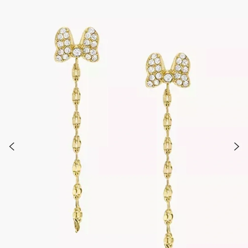 NEW Disney x Fossil Special Edition Gold-Tone Stainless Steel Drop Earrings